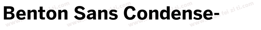 Benton Sans Condense字体转换